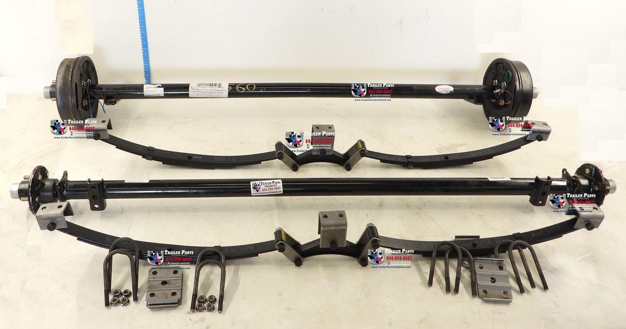 tandem axle trailer kit - 2 3500 lbs trailer axle 5 lug