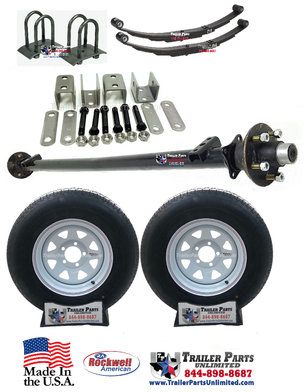 bike trailer axle and wheels