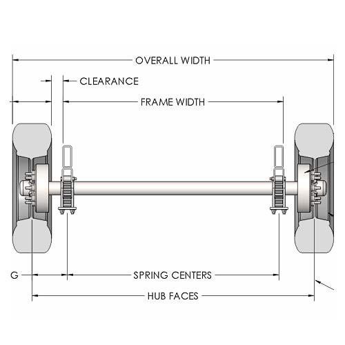 6000 lb Tandem Axle MD Trailer Kit | 12K Capacity | 1 Brake Axle | 6 Lug