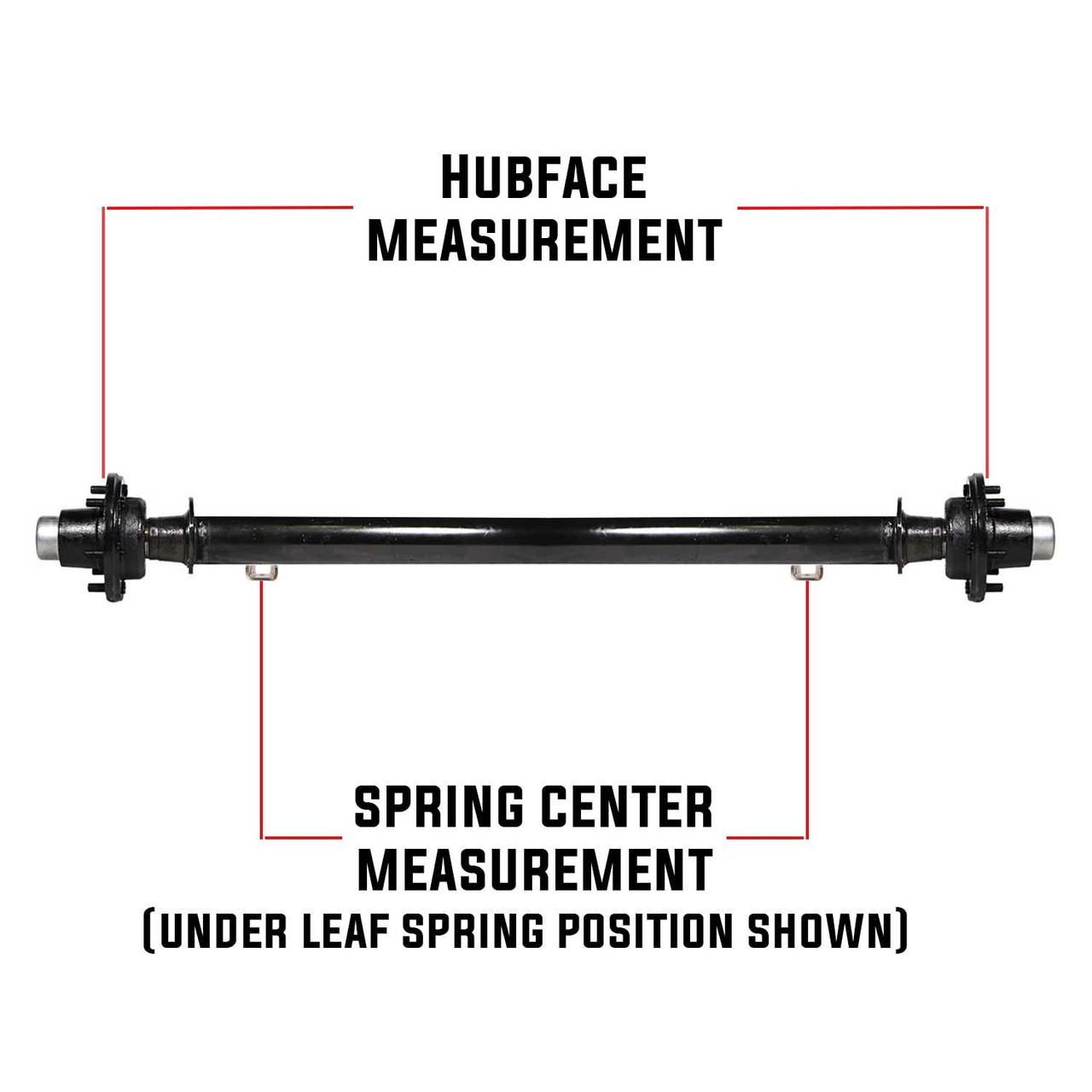 measure your trailer axel like this