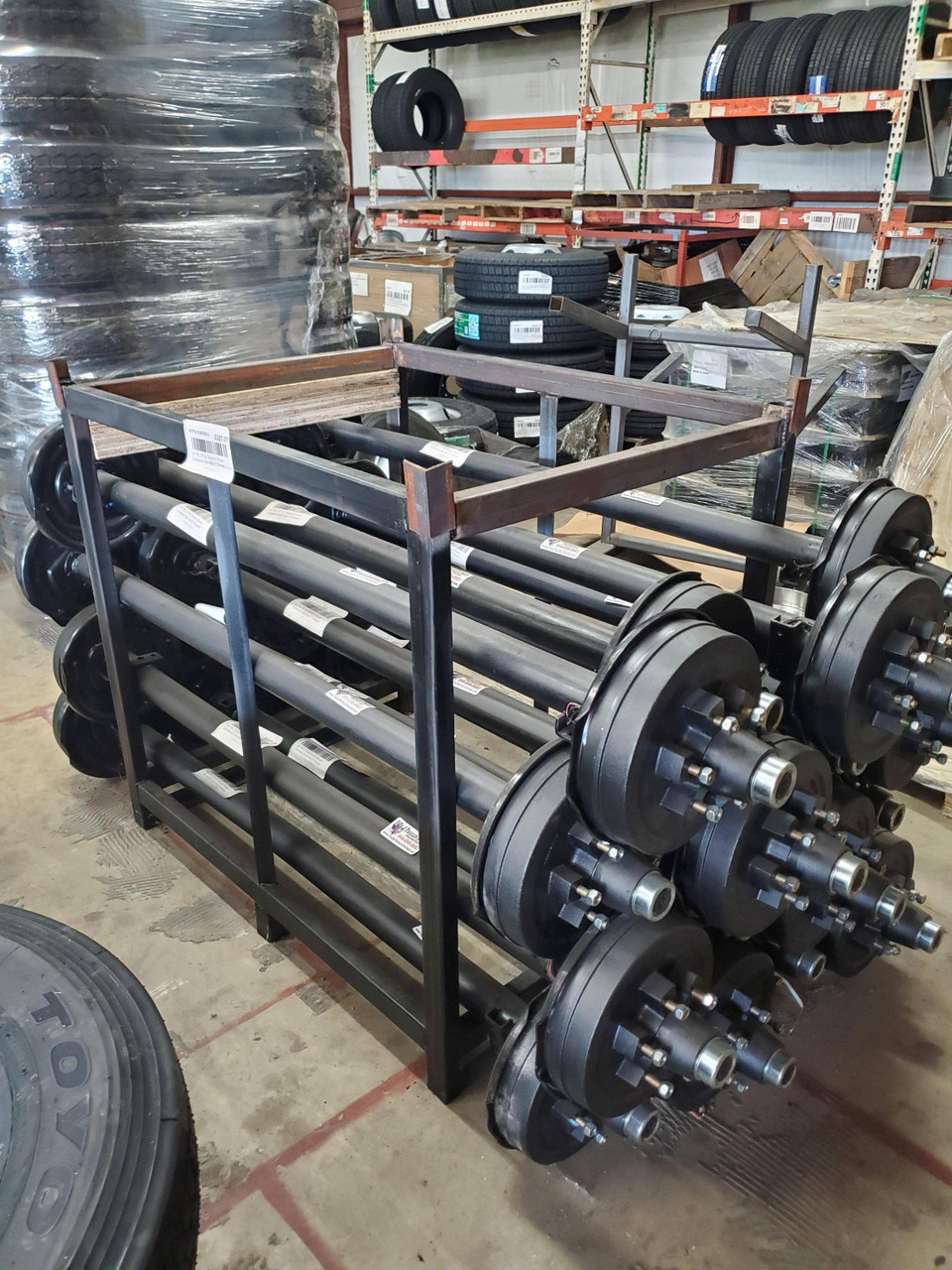 6000 lbs trailer axle with electric brake