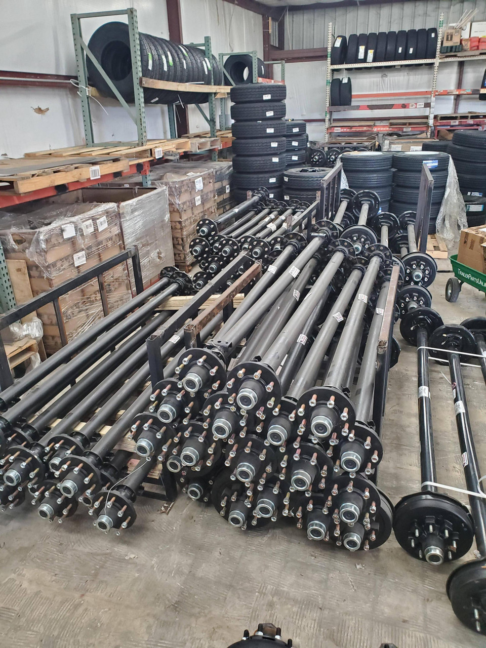 trailer axles in stock 