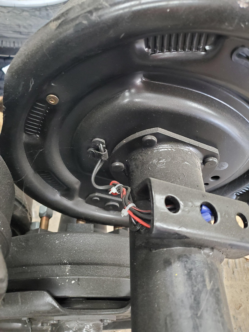 fully assembled trailer axle