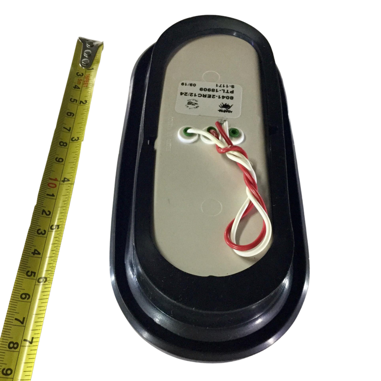 6" Oval Clear 20 LED Strobe, Turn, Back Up Reflex Light w/ Rubber Grommet 2 Wire Direct