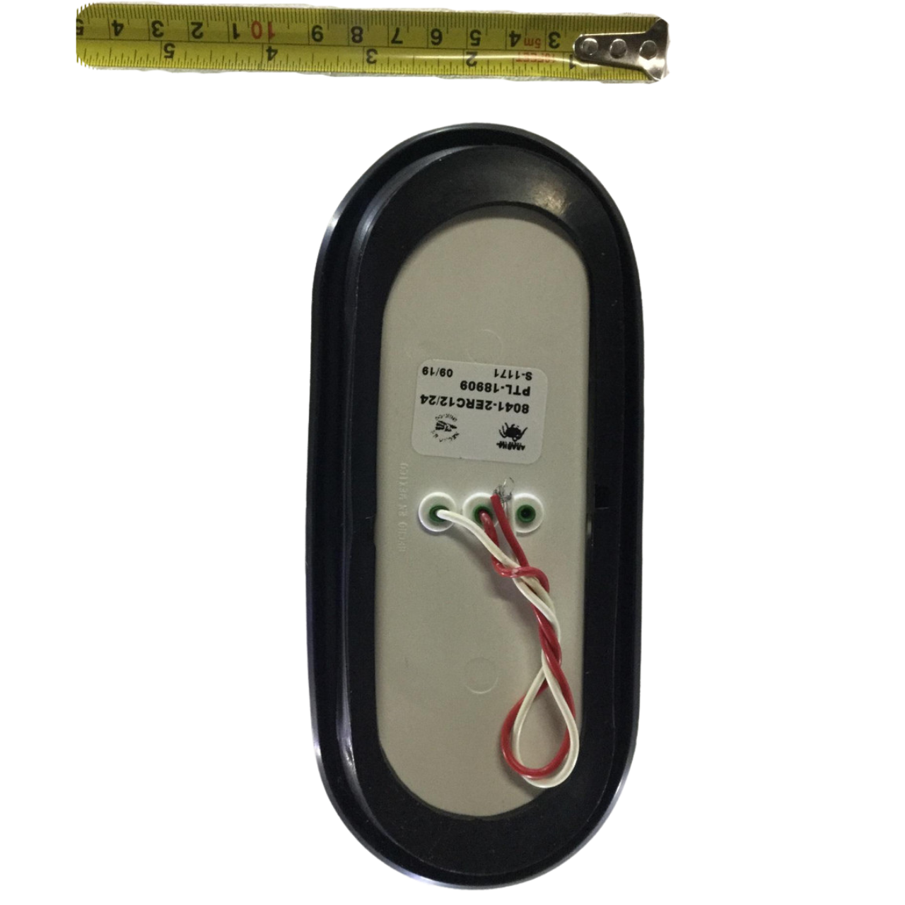 6" Oval Clear 20 LED Strobe, Turn, Back Up Reflex Light w/ Rubber Grommet 2 Wire Direct