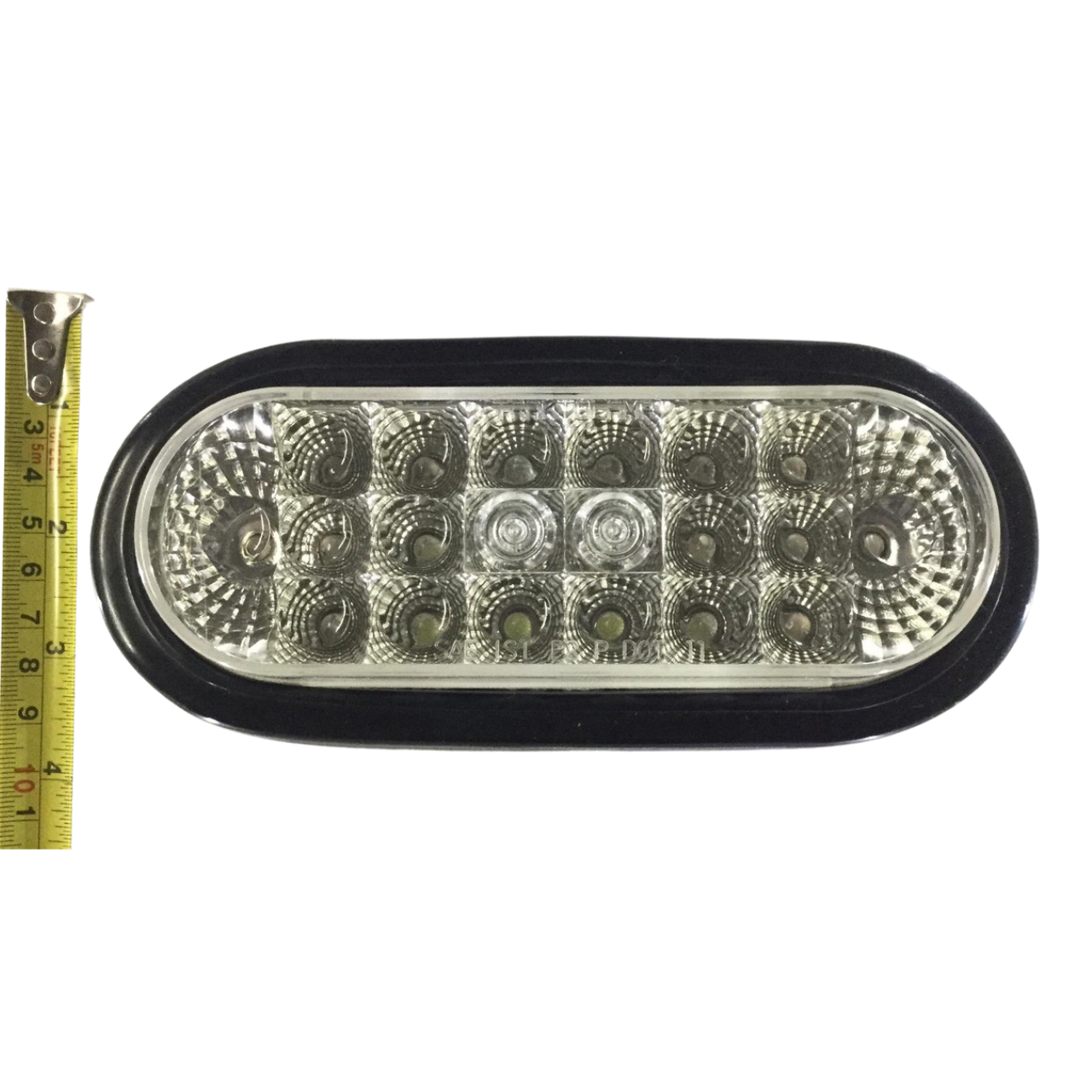 6" Oval Clear 20 LED Strobe, Turn, Back Up Reflex Light w/ Rubber Grommet 2 Wire Direct