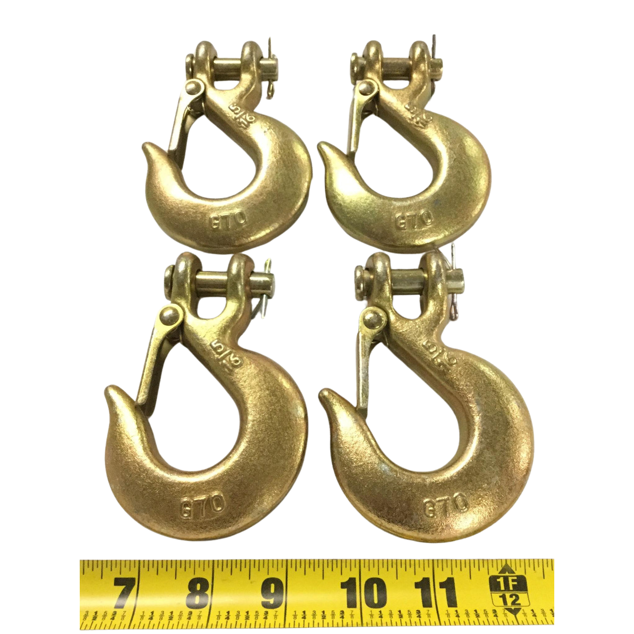 5/16" Clevis Chain Slip Hook w/ Latch GR70 - LC70SHKL-516