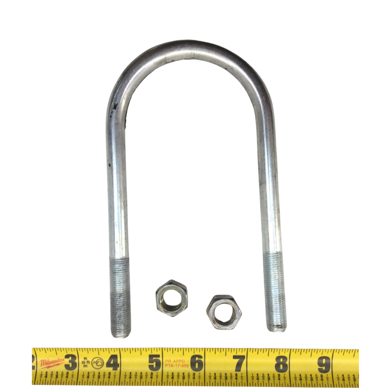 3"U-Bolt Kit -  Zinc Plated - Use With 3" Dia. Round Axles - One Kit Per Axle