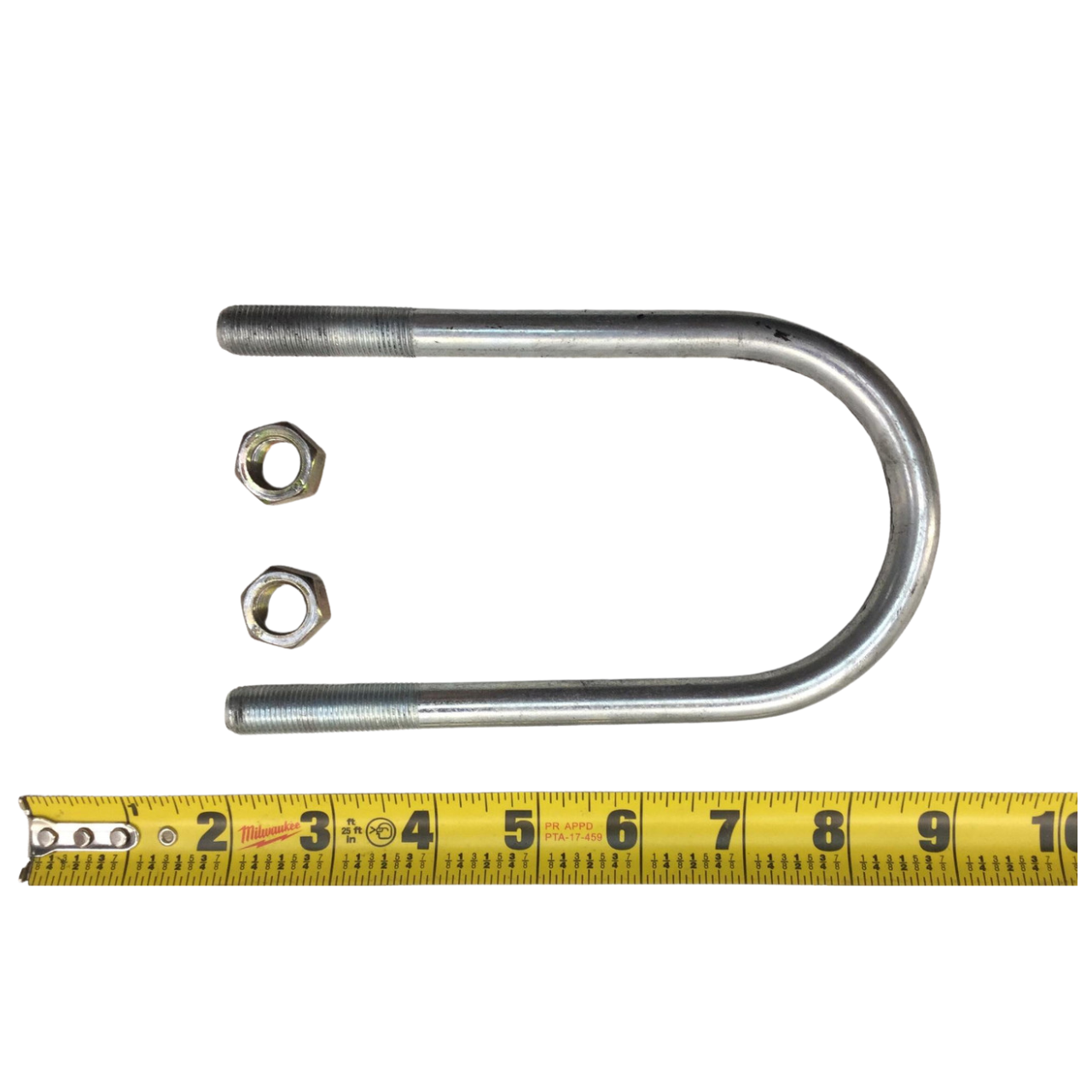 3"U-Bolt Kit -  Zinc Plated - Use With 3" Dia. Round Axles - One Kit Per Axle