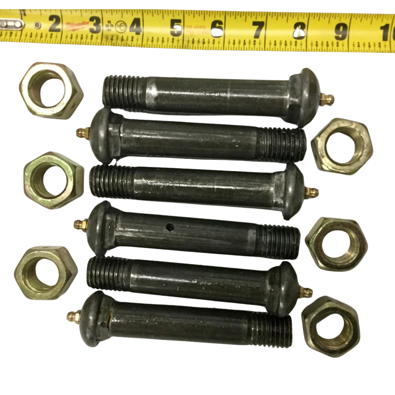 7/8"-9 x 4-3/4" Equalizer Bolt w/ Grease Zerk Fitting W/ 7/8" Lock Nut