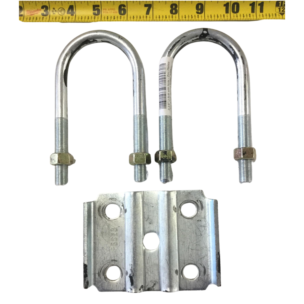 2-2-3-8-u-bolts-w-nuts-and-tie-plate-zinc-plated