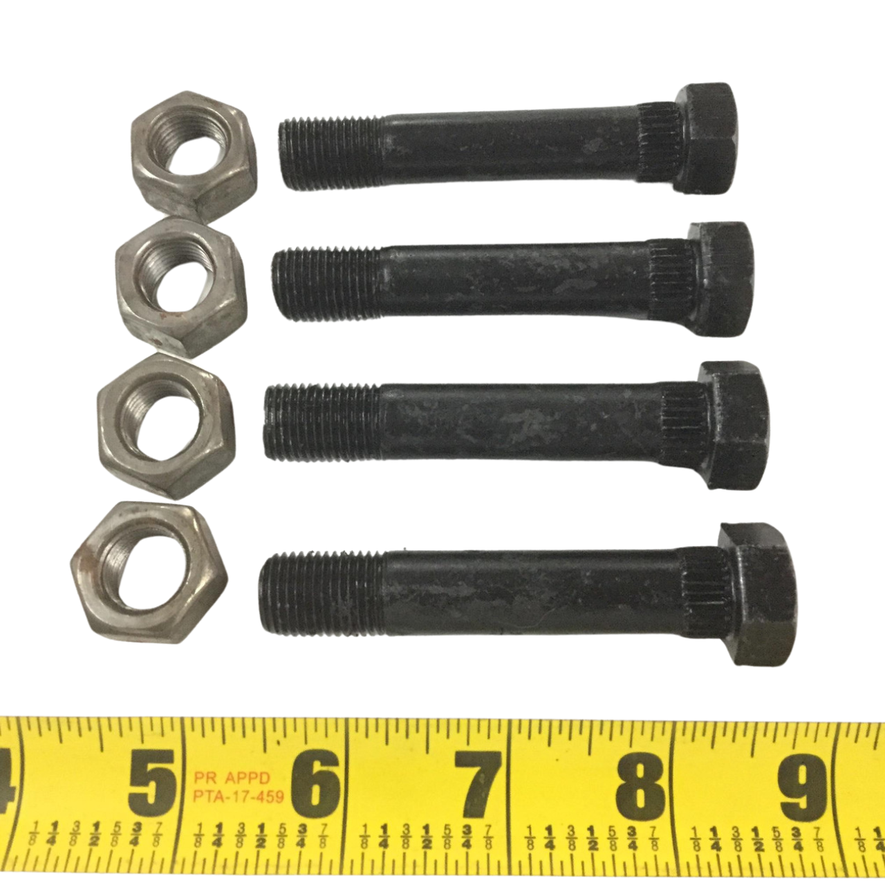 9/16" -18 x 3" Spring Shackle Bolt & Lock Nut For 1-3/4" Wide Double Eye Springs