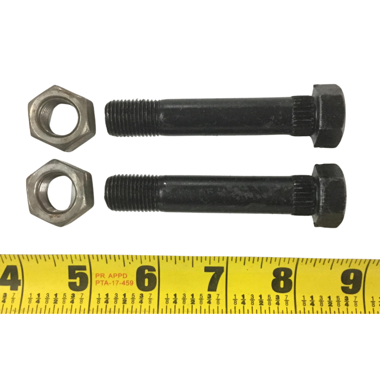 9/16" -18 x 3" Spring Shackle Bolt & Lock Nut For 1-3/4" Wide Double Eye Springs