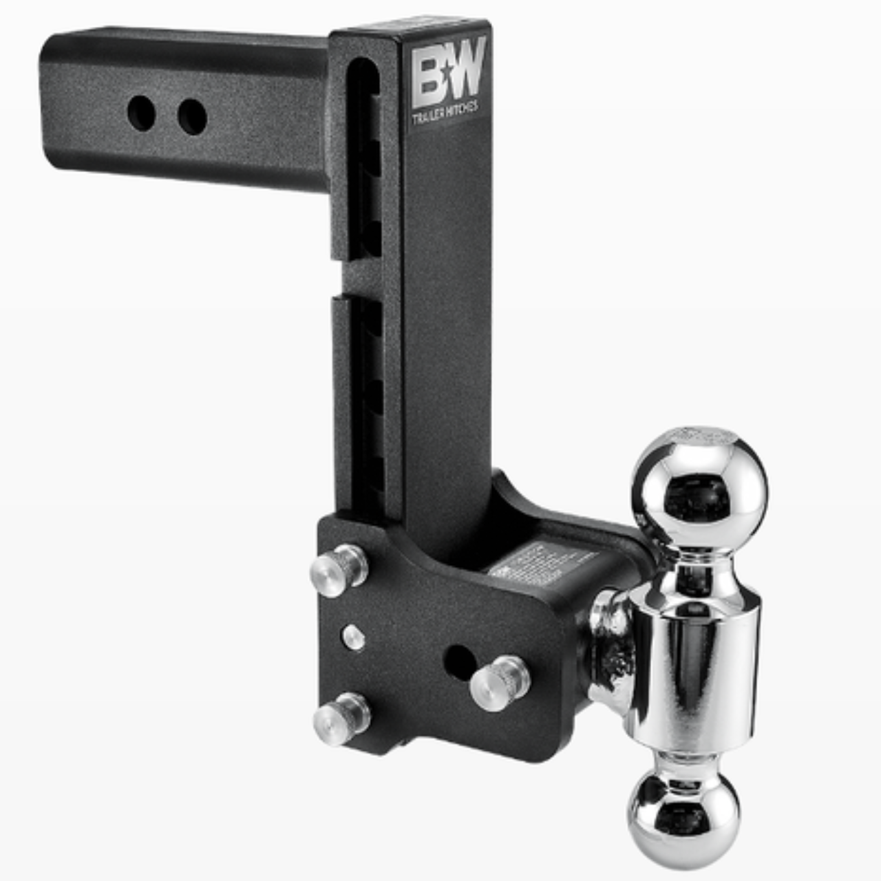 B&W Tow & Stow 2-Ball Mount - 2-1/2" Hitch - 8-1/2" Drop, 9" Rise - 14.5K - Black B&W Tow & Stow 2-Ball Mount - 2-1/2" Hitch - 8-1/2" Drop, 9" Rise - 14.5K - Black