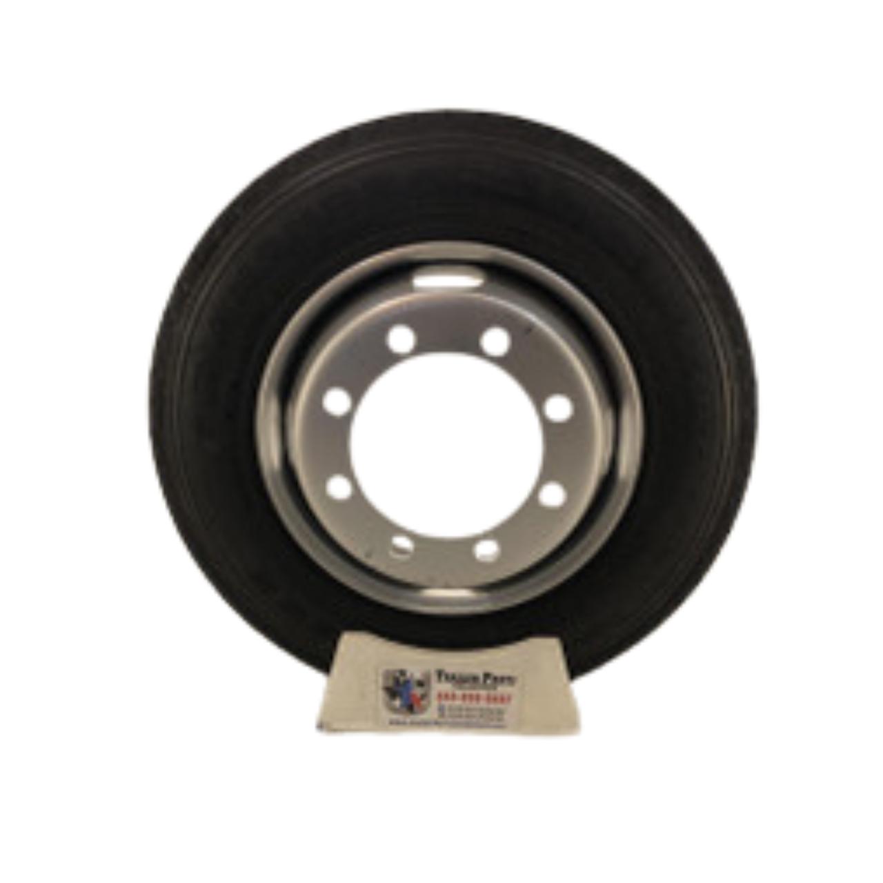 215/75R17.5 16-Ply DiamondBack All Steel Tire on Silver Dual 8x275