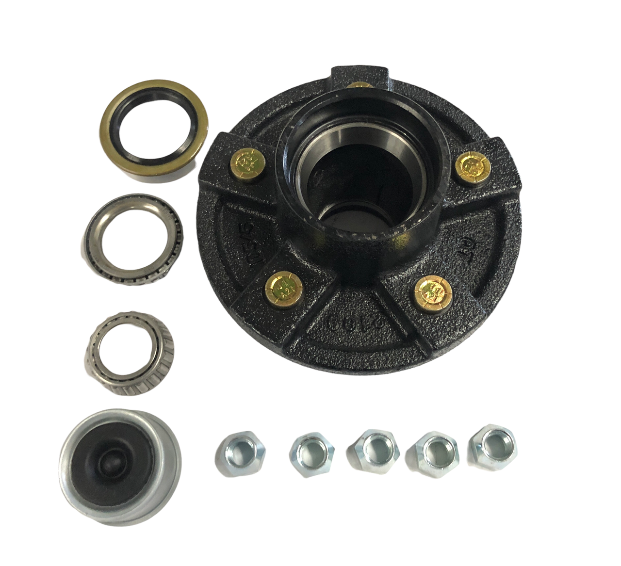 3.5k trailer axle hub 5 lug - retail packaging 