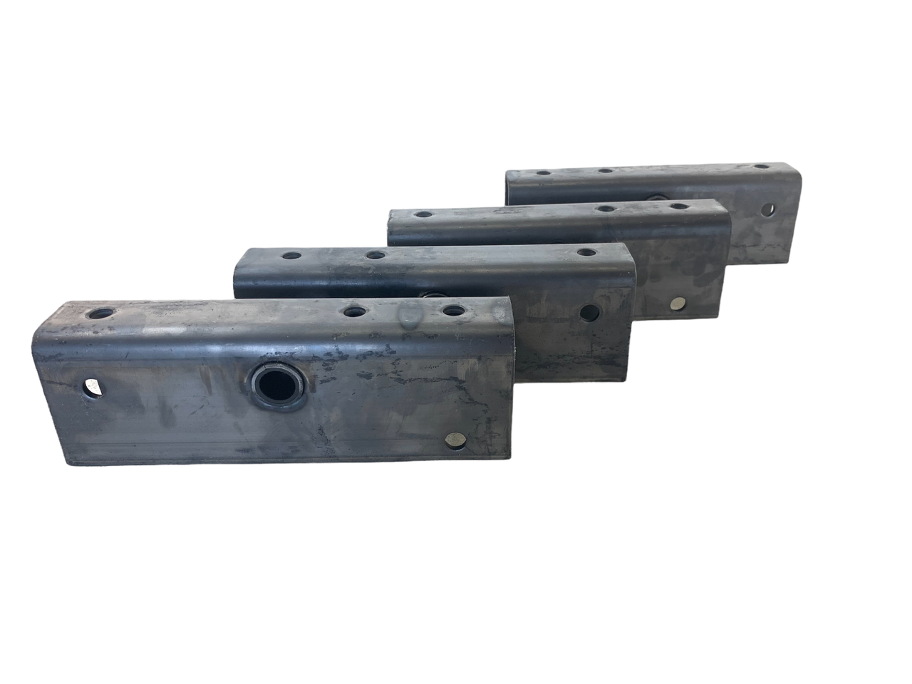 12" Long equalizer connects slipper springs on tandem- or triple-axle trailers 