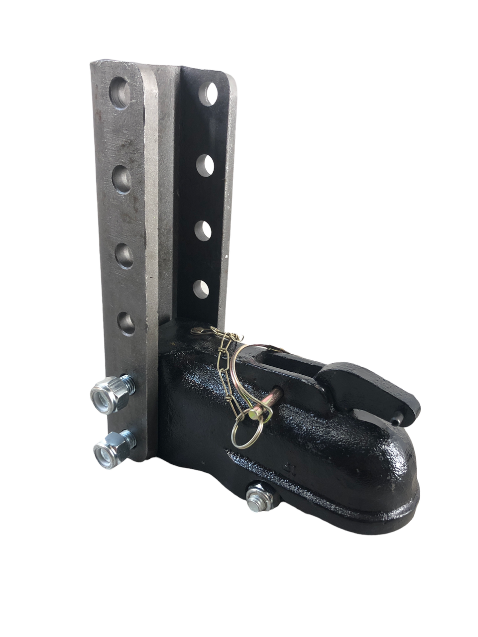 2-5/16" Adjustable Coupler w/ Bolts and Heavy Duty 6 Hole Bracket 15k Cap.