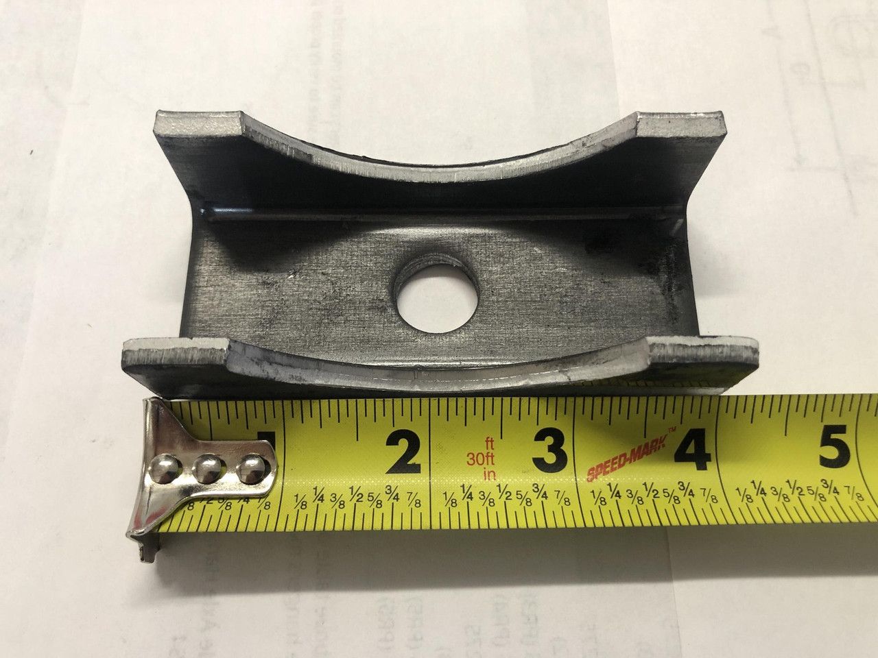 Spring Seat for Typical 8,000-lb, Round Trailer Axles with 3-1/2" Diameter