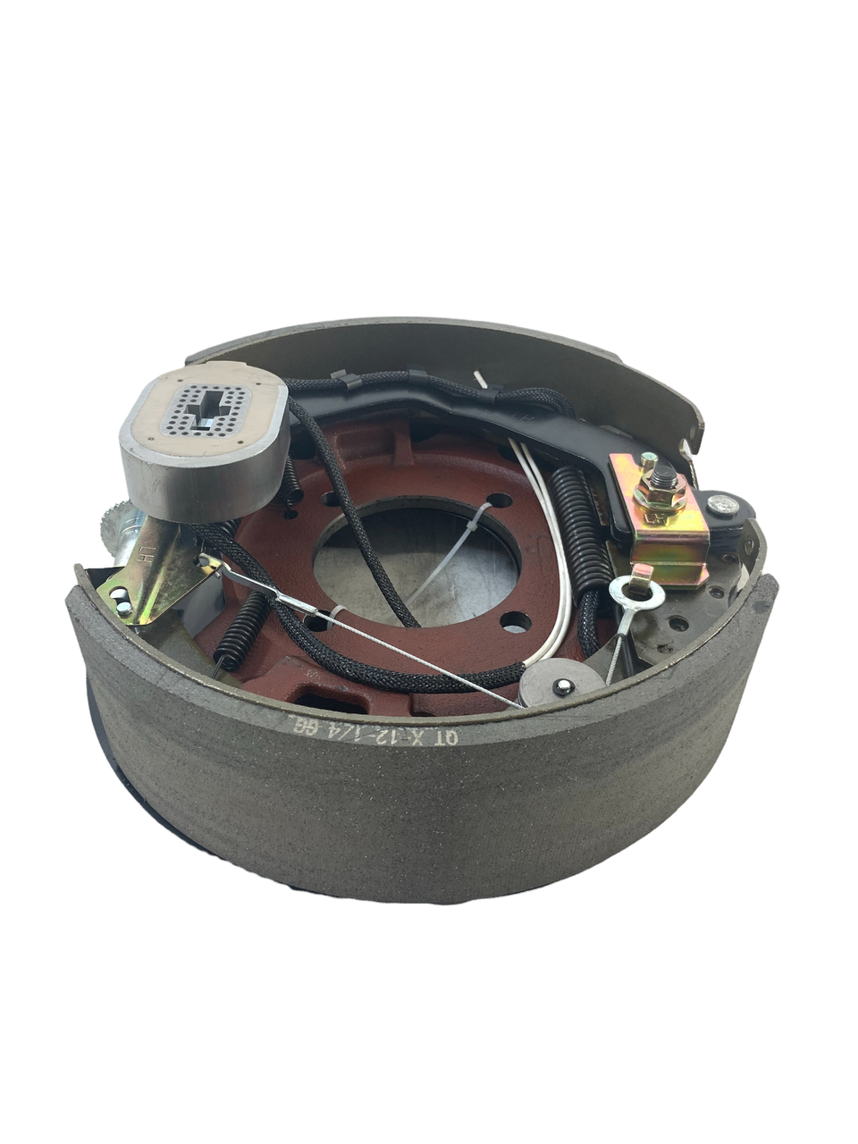 12-1/4" x 3-3/8" Electric Brake Assembly - Left Hand - 8k Axles - 4 Bolt Flange 12-1/4" x 3-3/8" Electric Brake Assembly - Left Hand - 8k Axles - 4 Bolt Flange
