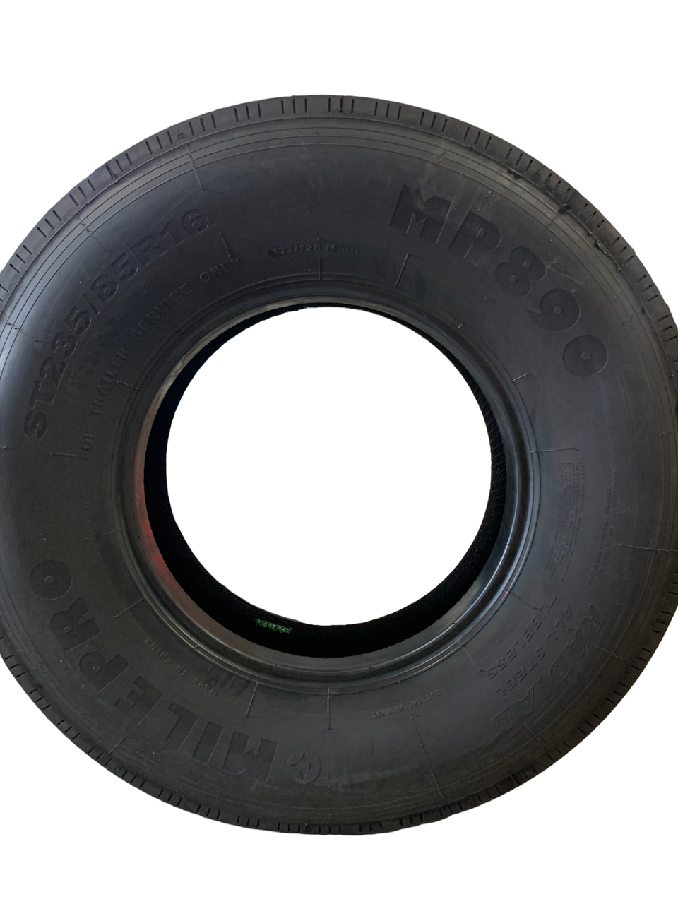 Trailer Tire ST235/85R16 Load Range F rated to 3960 lbs by L