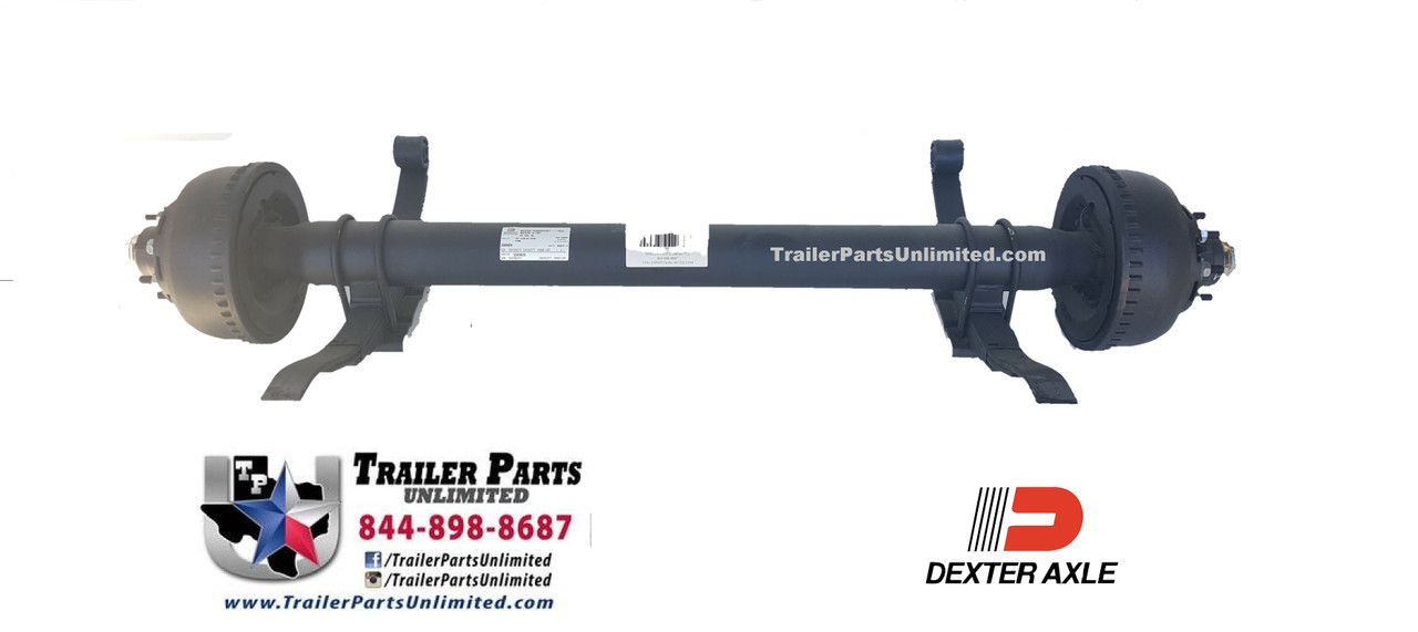 10k Dexter Electric Brake Axle 8x6.5 w/ Springs #26029