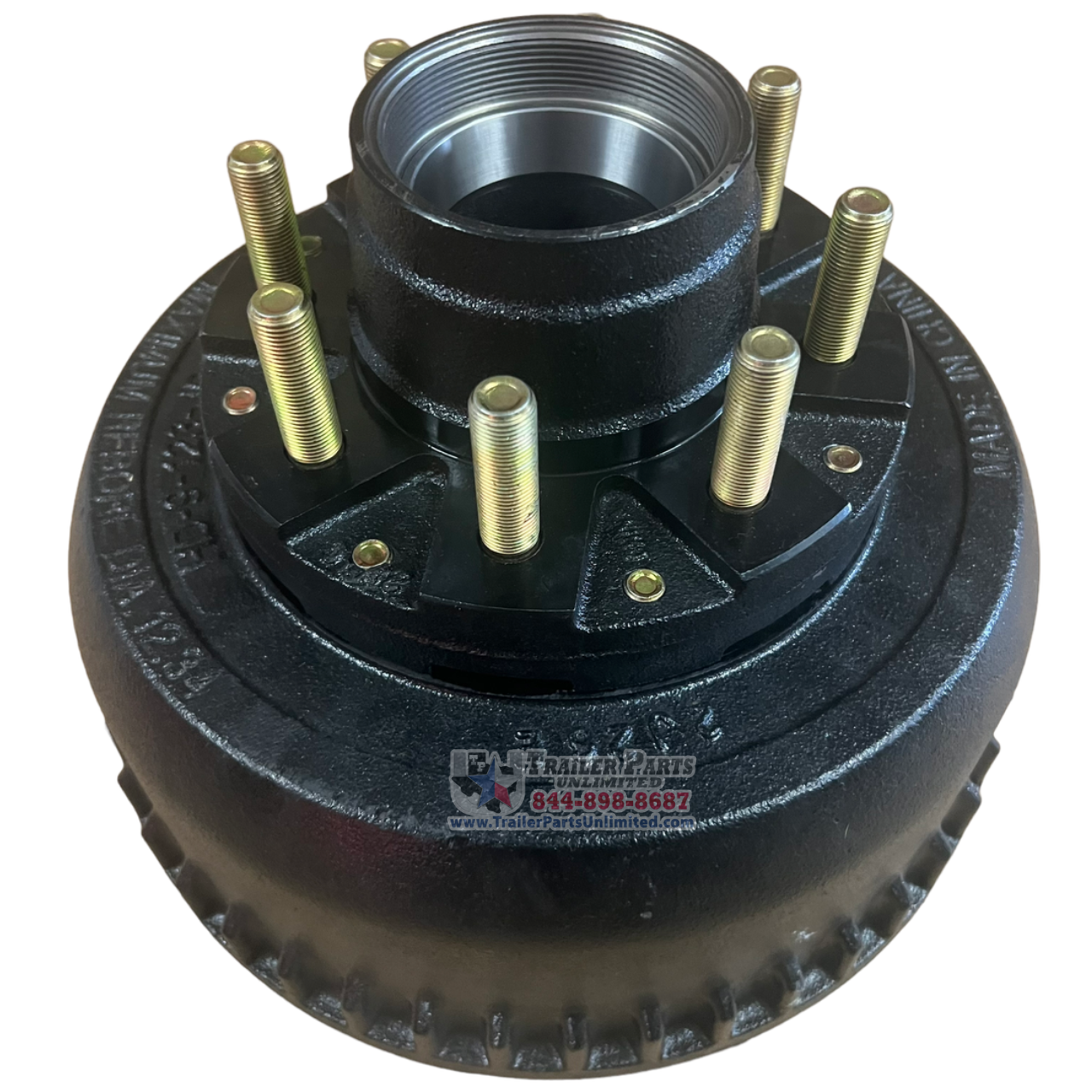 9-10k Hub & Drum for Dexter  Axles Made After 7/2009 - Cupped & Studded