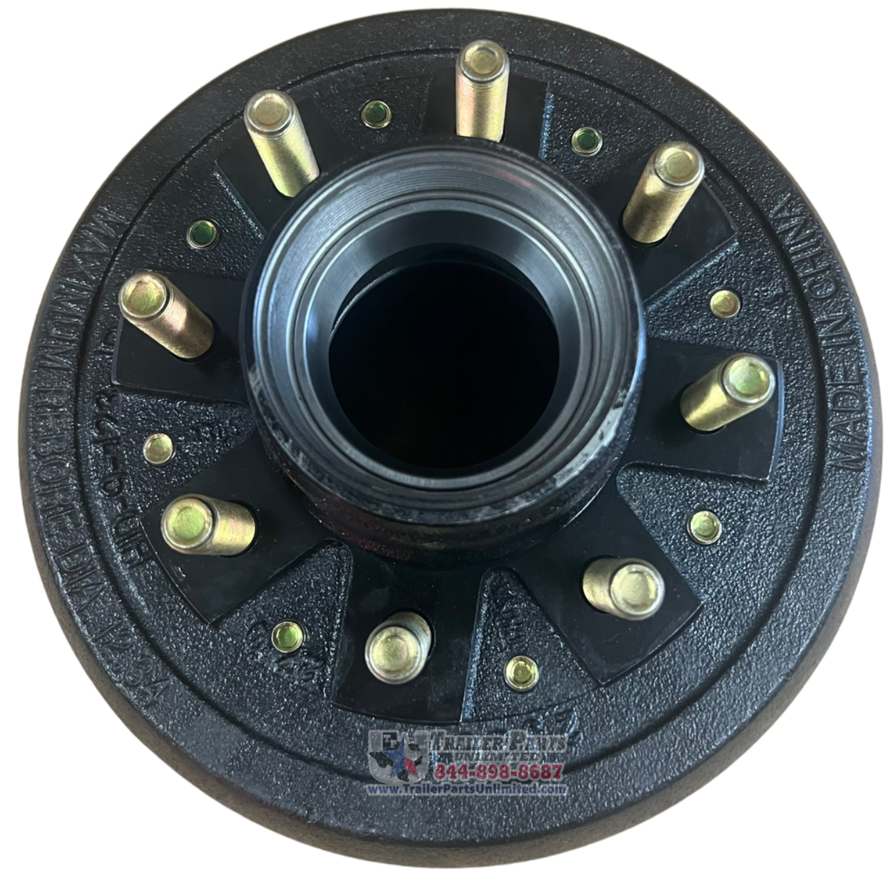 9-10k Hub & Drum for Dexter  Axles Made After 7/2009 - Cupped & Studded