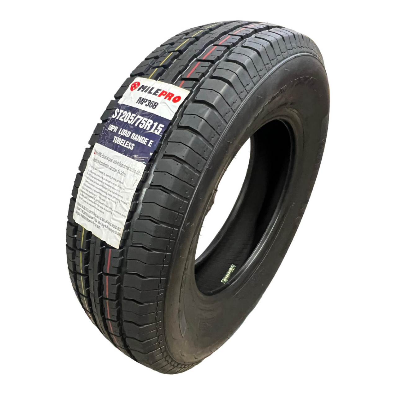 ST205/75R15 10-Ply Mile Pro MP368 Radial Trailer Tire