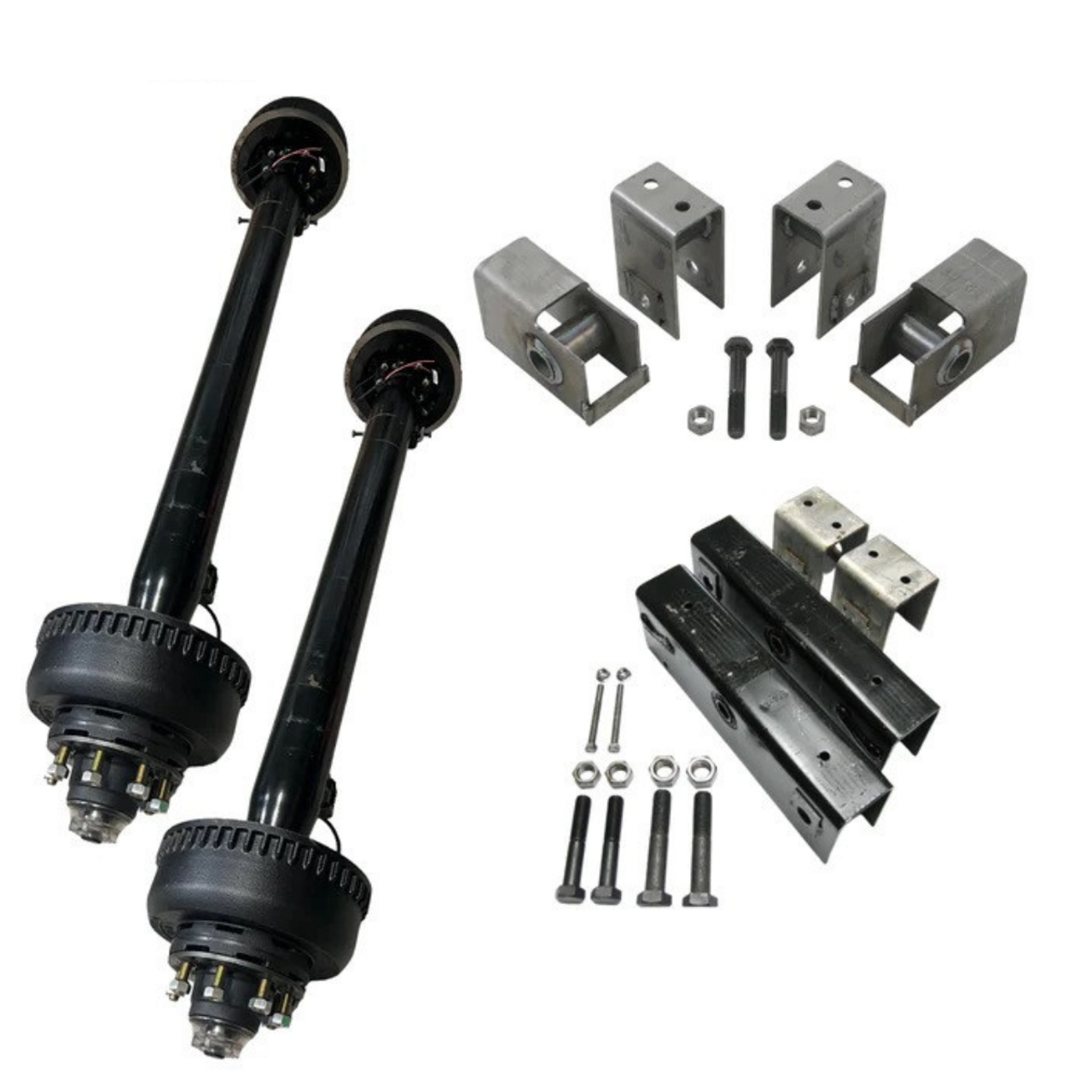 10k carter tandem axles with 48" hanger kit