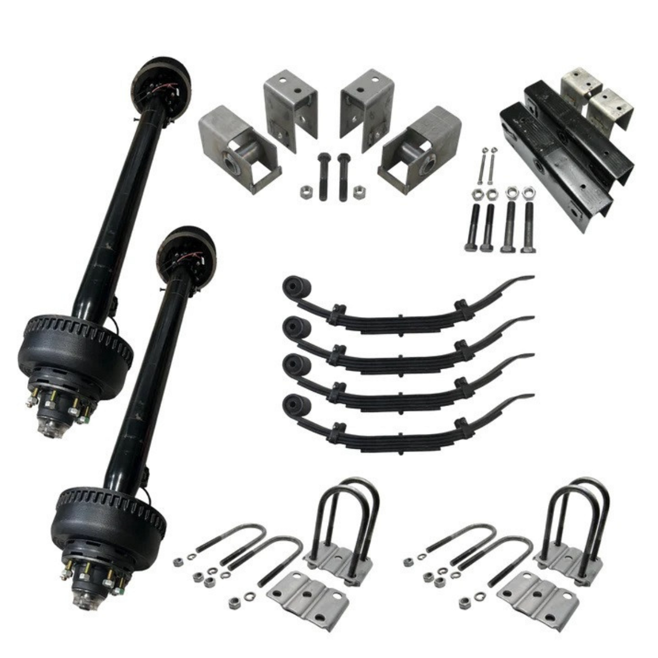 10k carter tandem axles kit with 48" hanger kit