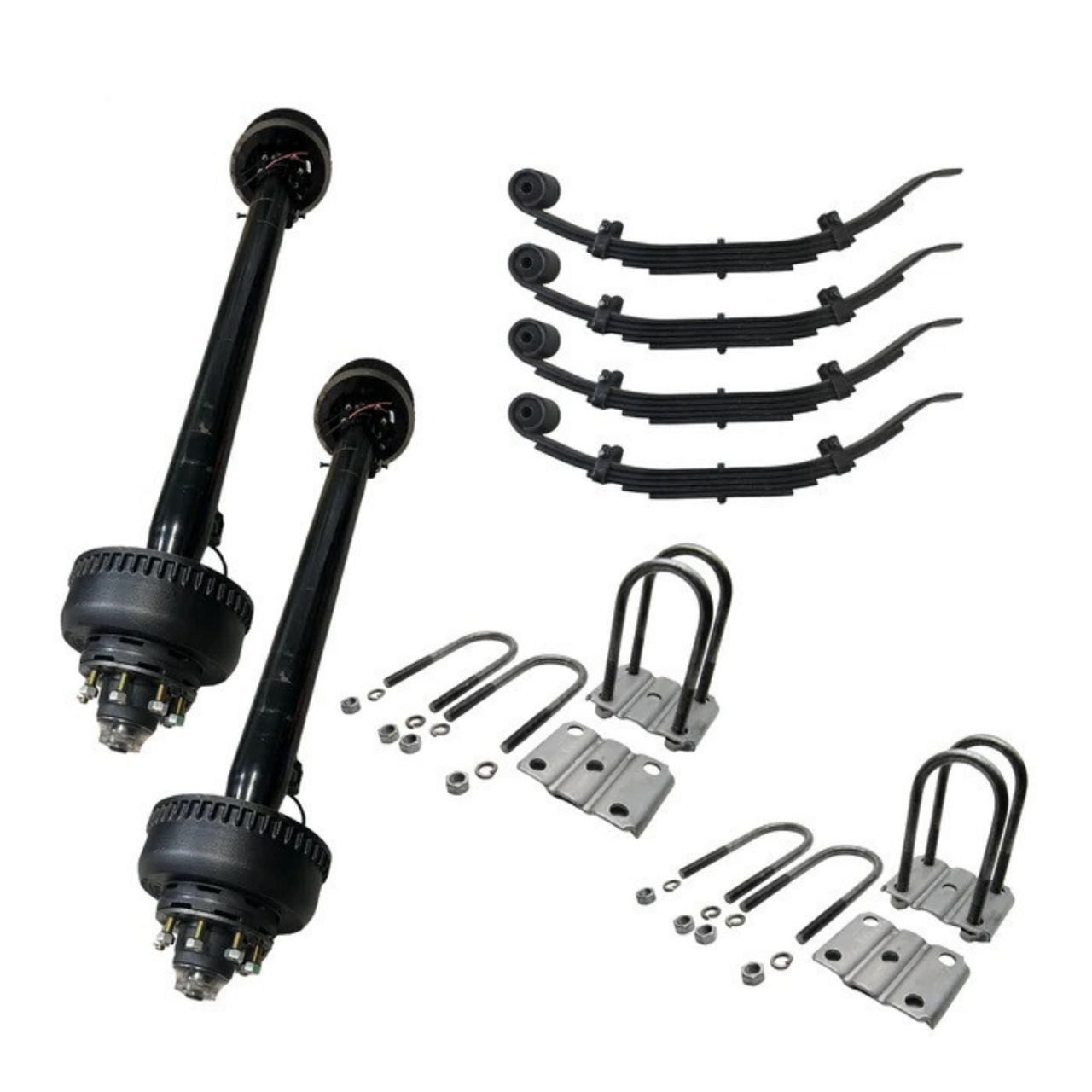 10k trailer axles with springs and u  bolts