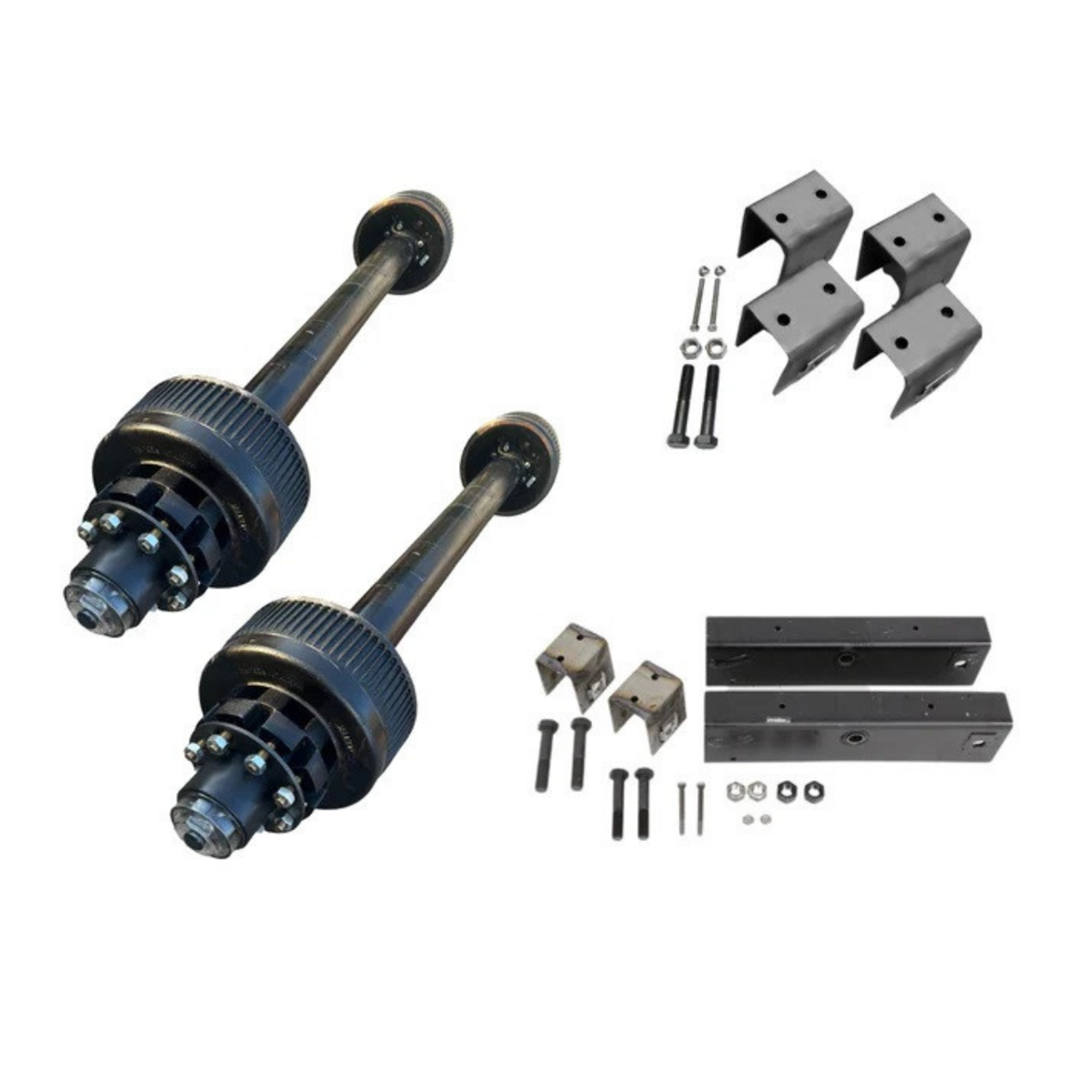 Reliable 24K Tandem Trailer Axle Kit
Get the 12,000 lb Carter Tandem Trailer Axle Kit - 24K Capacity for ultimate reliability and strength. Comparable to leading brands such as Dexter, Rockwell, and Lippert, this kit ensures your trailer can handle heavy loads efficiently and safely.