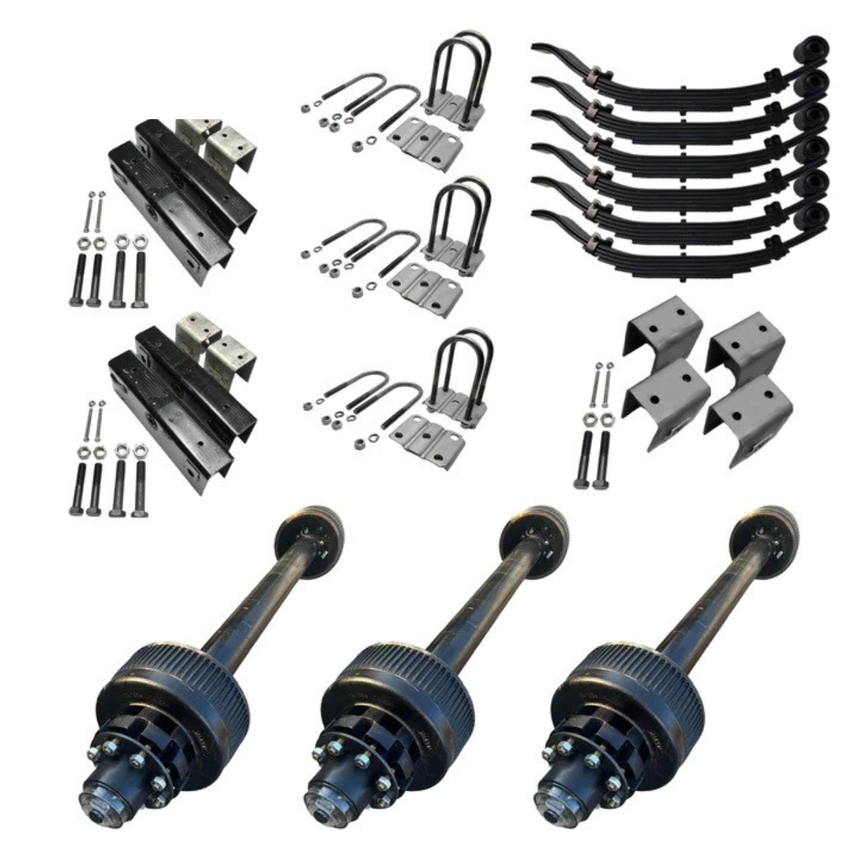 Is your trailer axle setup THIS tough? Upgrade now - Carter 12,000 lb Triple Axle Kit ?