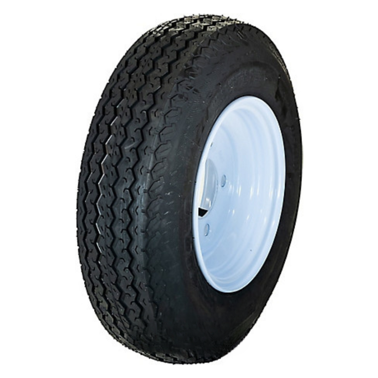 Hi-Run Trailer Tire, 4.80-8, 5-Hole White Spoke Wheel, Load Range B 4PR, ASB1046 Hi-Run Trailer Tire, 4.80-8, 5-Hole White Spoke Wheel, Load Range B 4PR, ASB1046