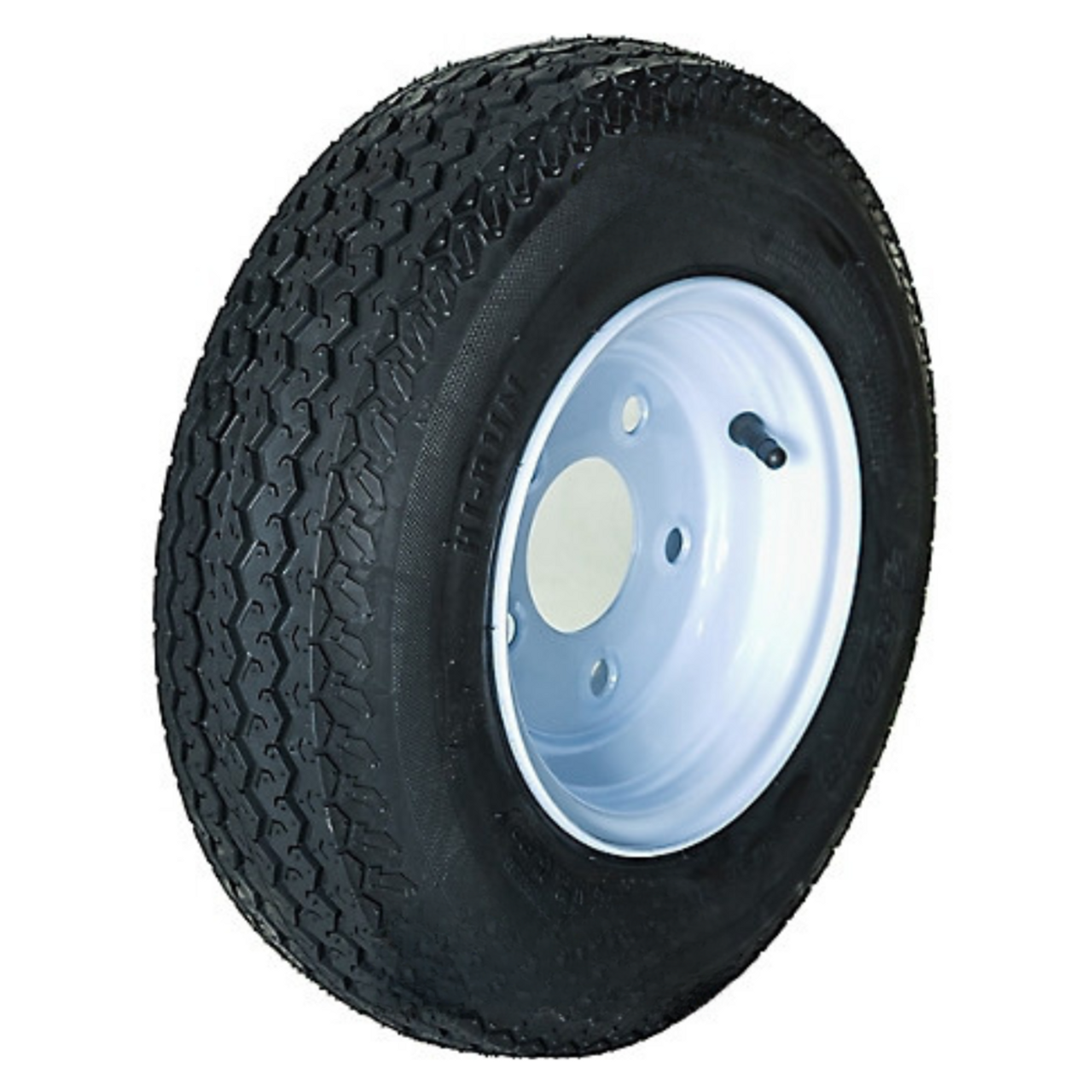 Hi-Run Trailer Tire, 4.80-8, 5-Hole White Spoke Wheel, Load Range B 4PR, ASB1046 Hi-Run Trailer Tire, 4.80-8, 5-Hole White Spoke Wheel, Load Range B 4PR, ASB1046