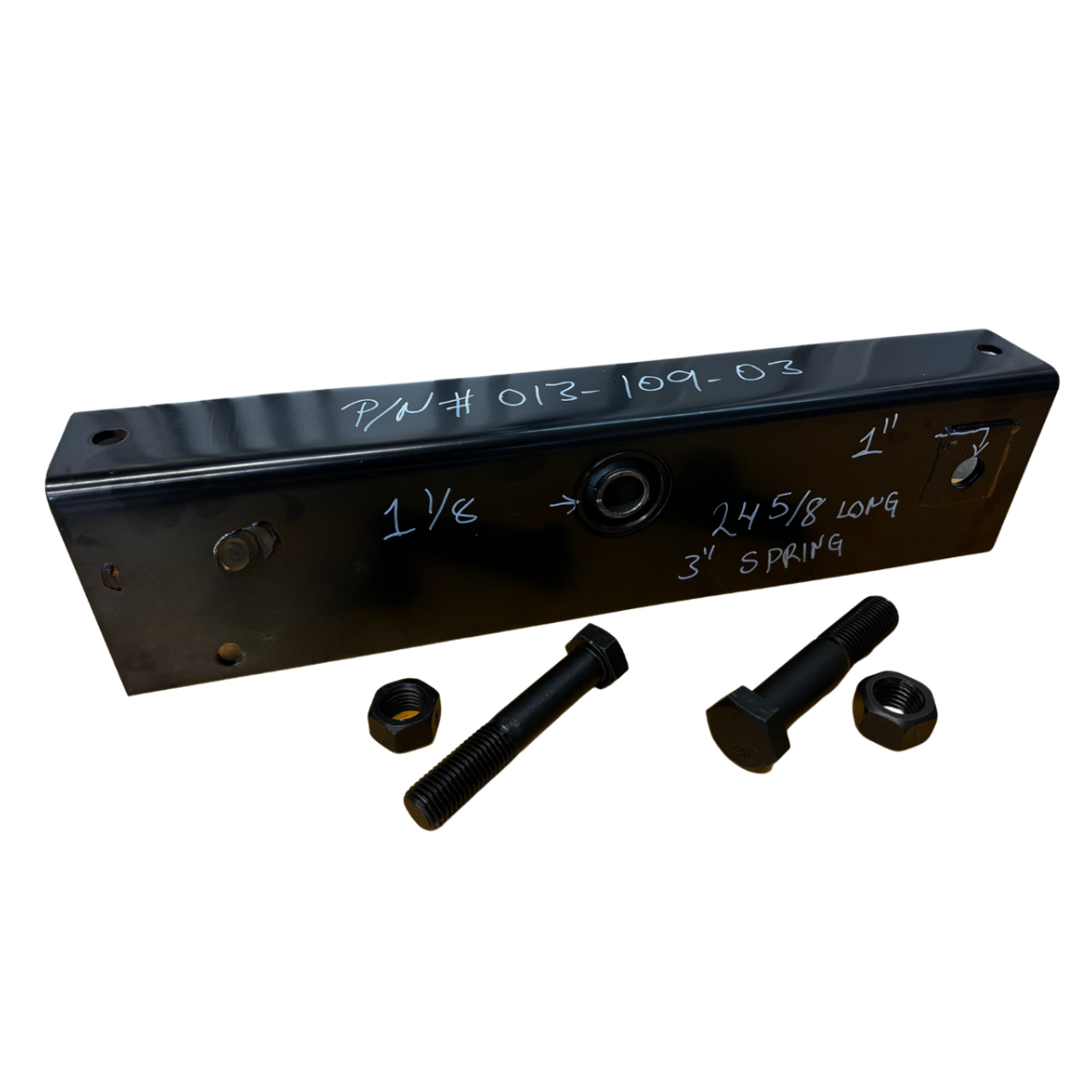 24-5/8" Long Equalizer Kit for 3" Wide Leaf Springs - 1-1/8" Center Hole 24-5/8" Long Equalizer Kit for 3" Wide Leaf Springs - 1-1/8" Center Hole