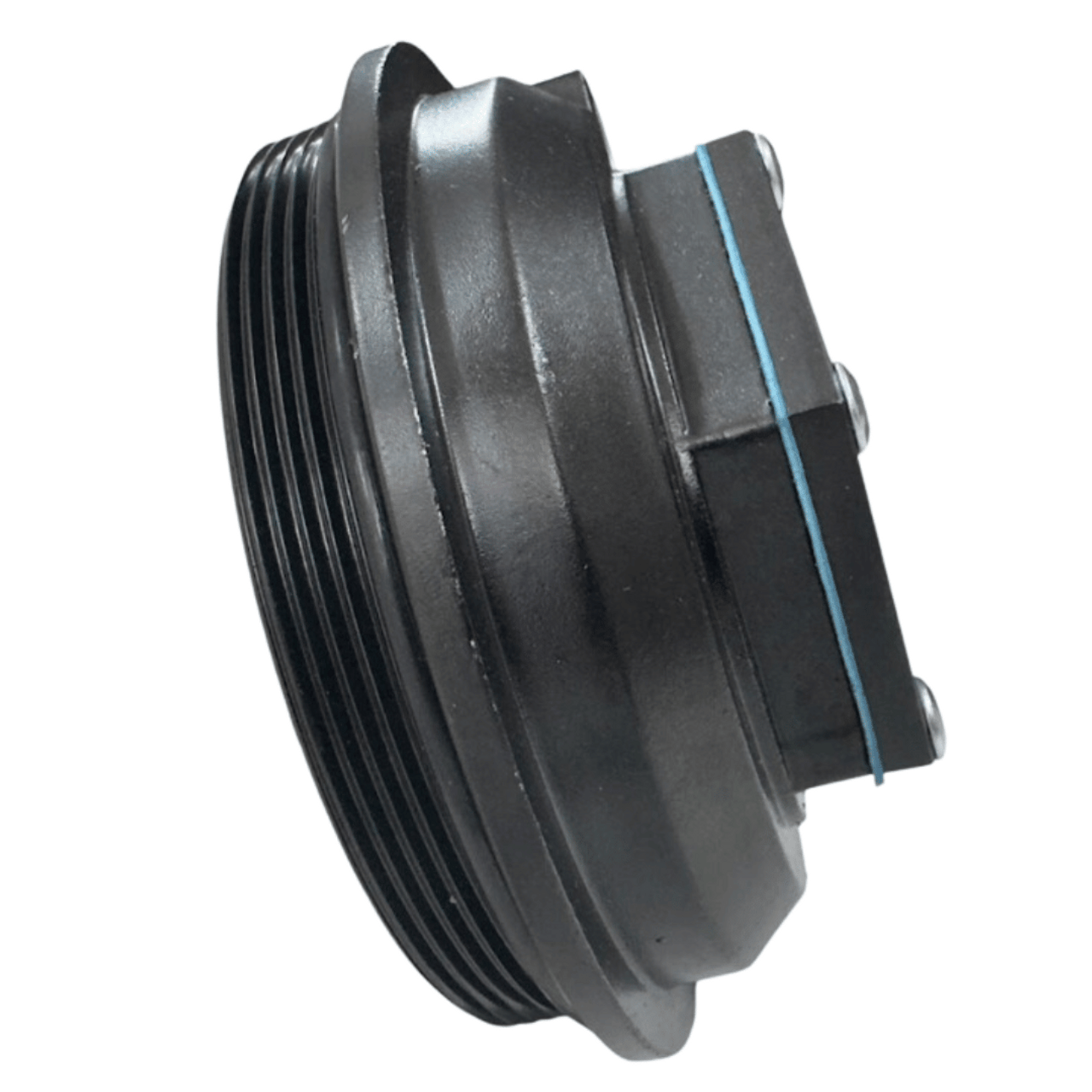 Heavy-duty 4" oil cap for 12,000 lb trailer axles. Made of aluminum to protect your oil system from leaks and contamination