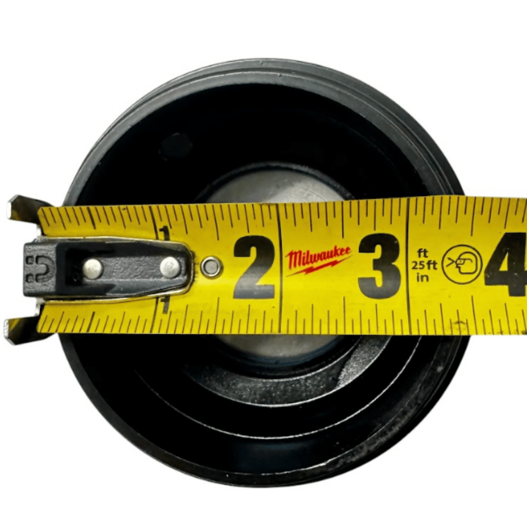 Trailer axle hub cap, 3.5” aluminum design, for 10K Carter Dexter axles. Lightweight and easy to install.