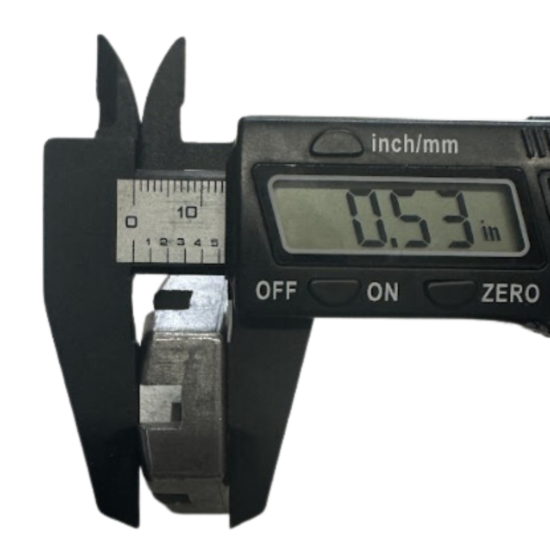 Built for heavy-duty use – 6-slot spindle castle nut for 1"-14 threads