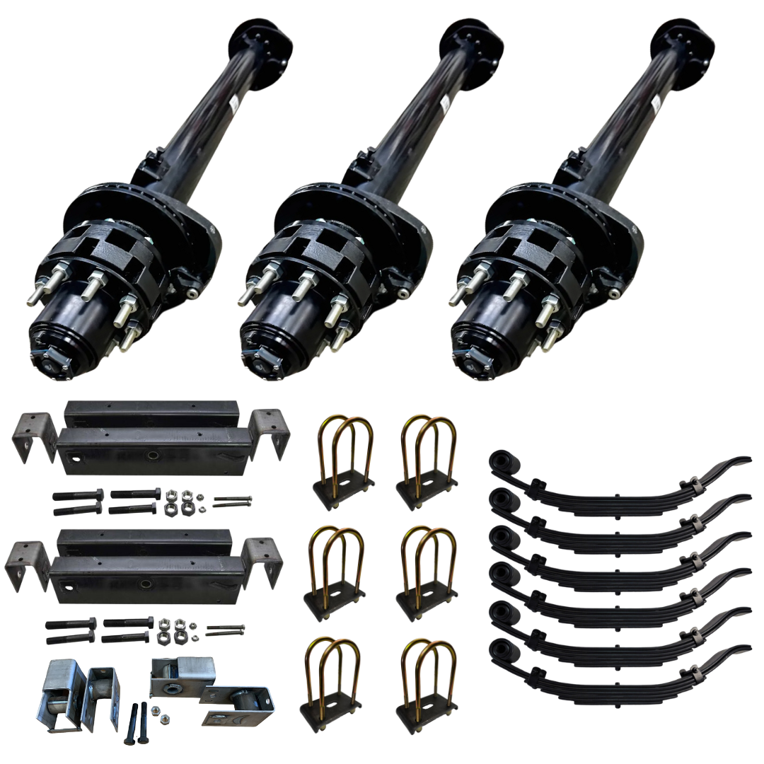 Heavy-Duty Carter 12K Hydraulic Disc Brake Axles – 36K Triple Axle Kit - Same as dexter