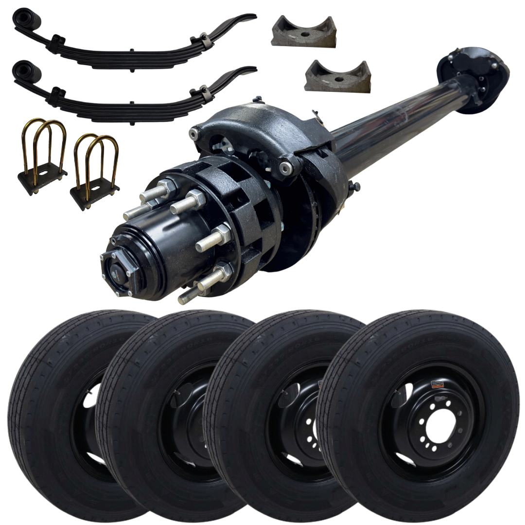 Carter 12K axle with hydraulic disc brakes and premium wheels