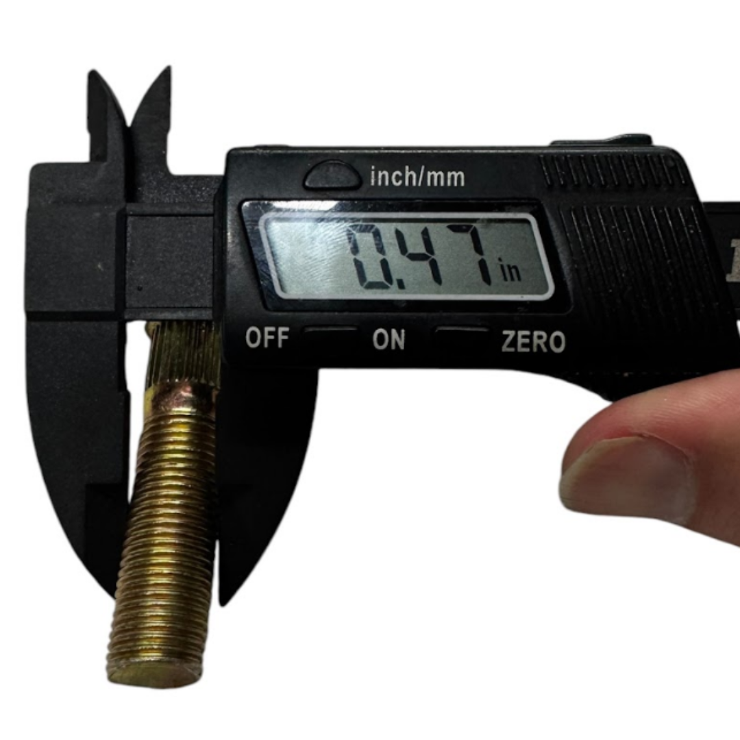 Heavy-duty 1/2"-20 drive-in trailer hub stud for reliable wheel performance