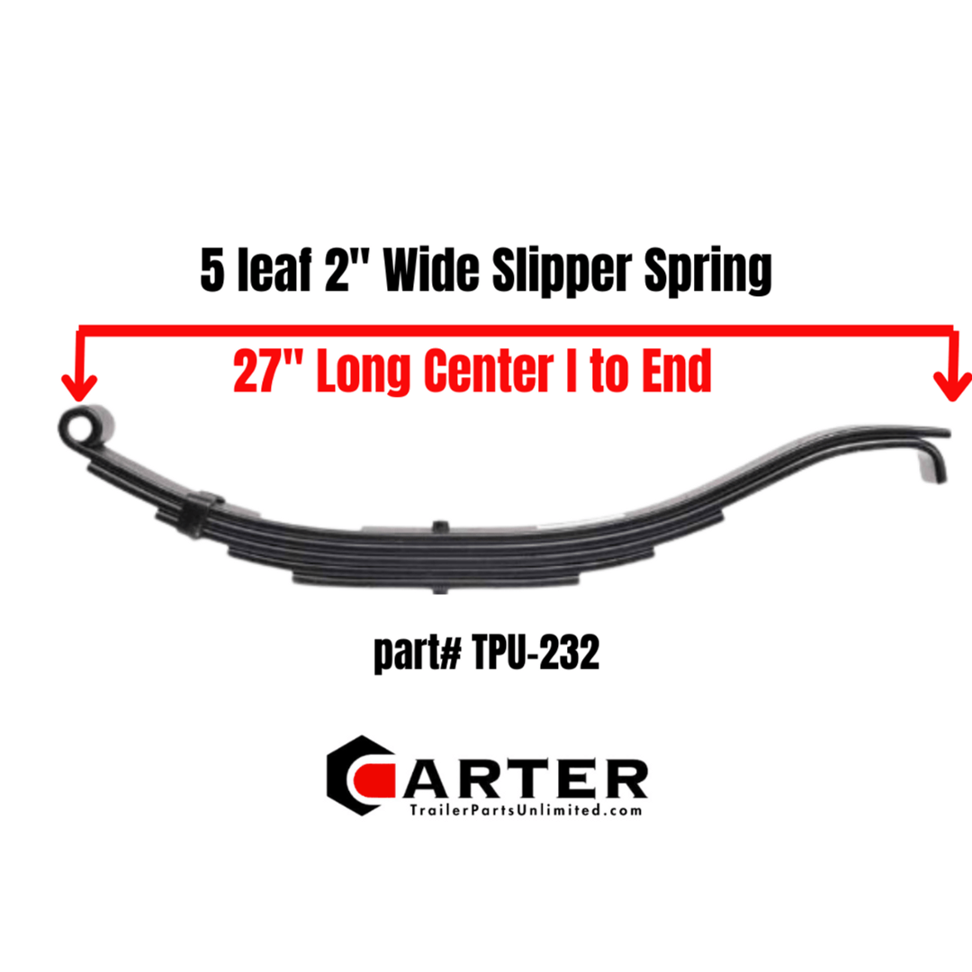 5 LEAF SLIPPER SPRING FOR 7K TRAILER AXLES