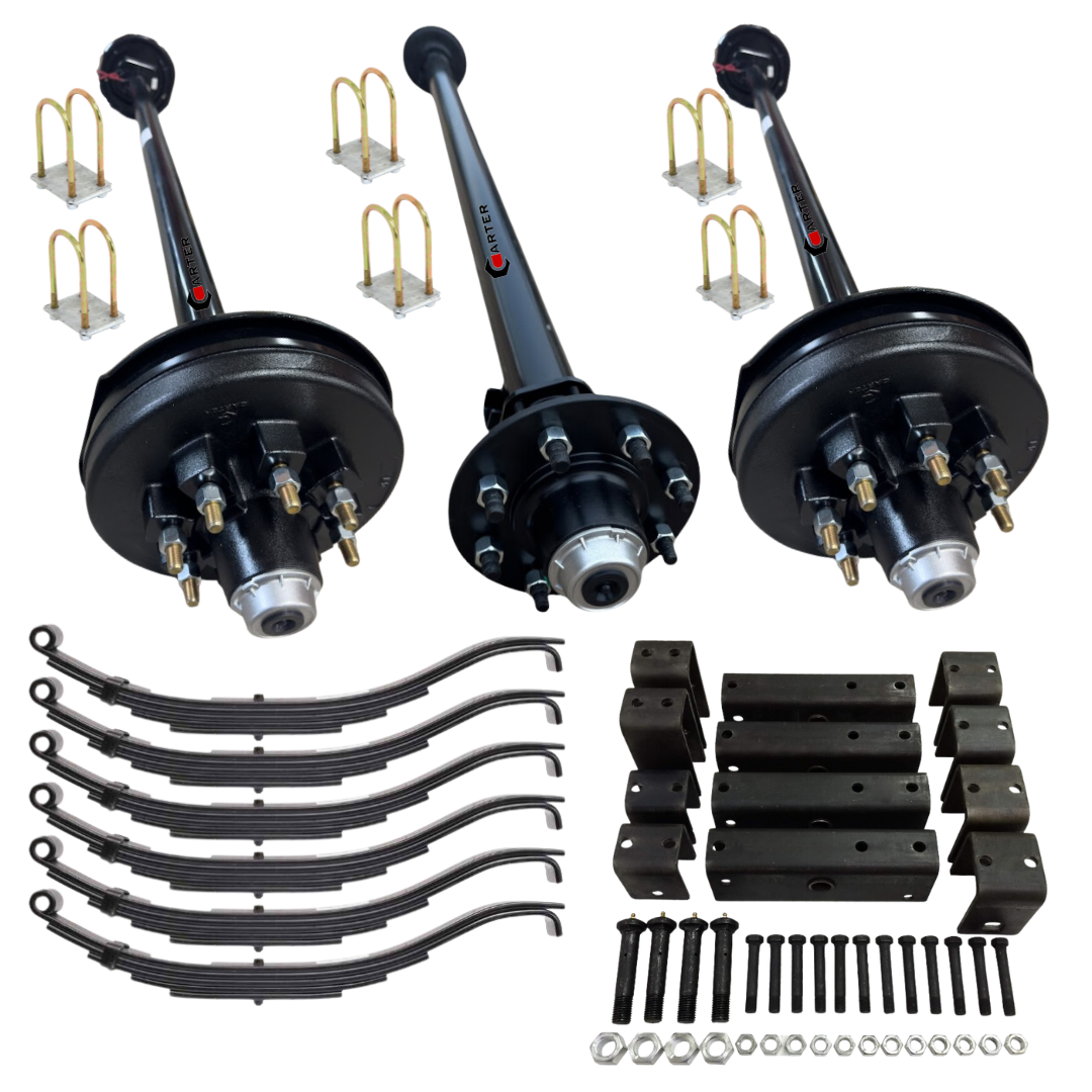 triple axle trailer kit 21k capacity carter lippert dexter