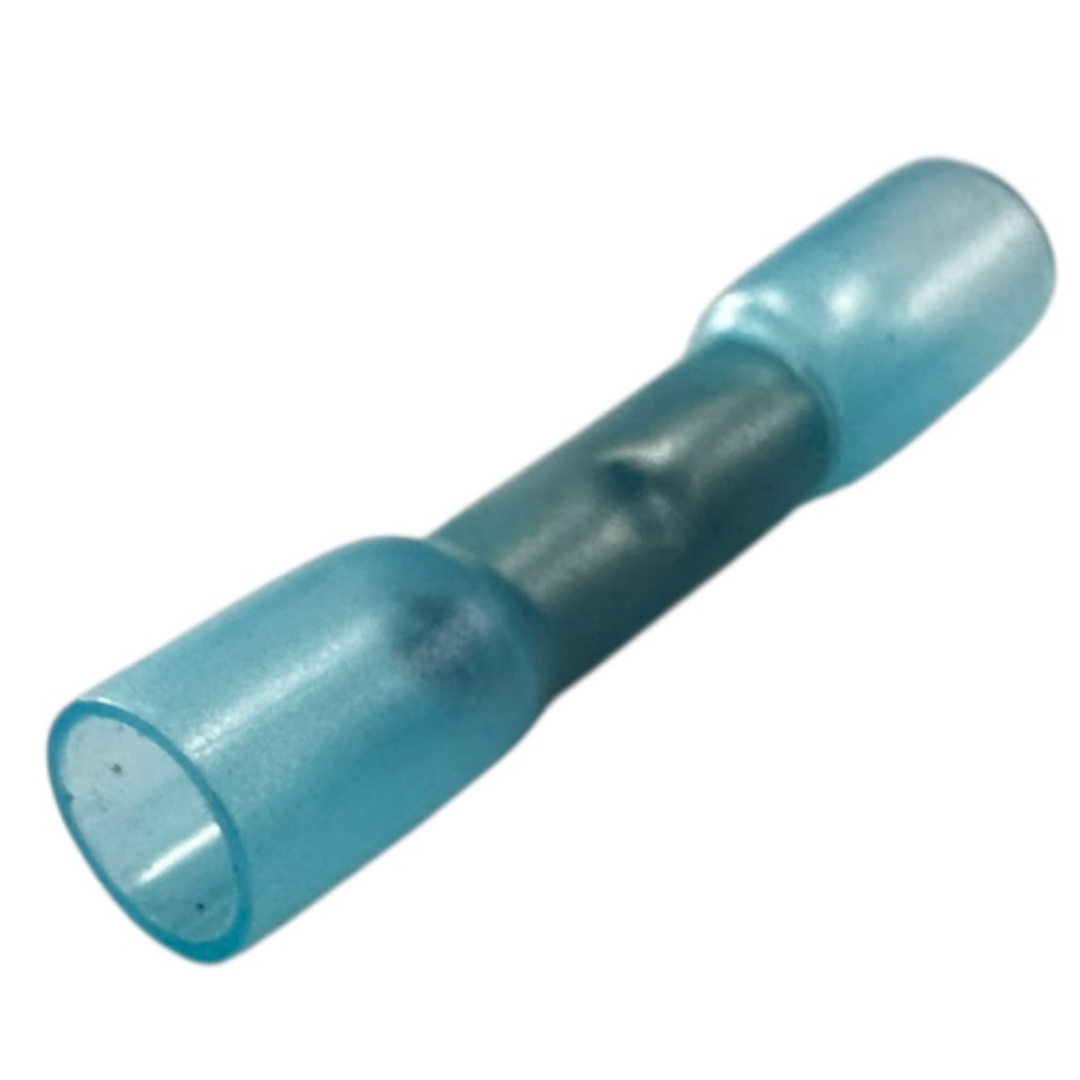 14-16 AWG - BLUE - Heat-Shrink Butt Connectors, 100pcs per Bag