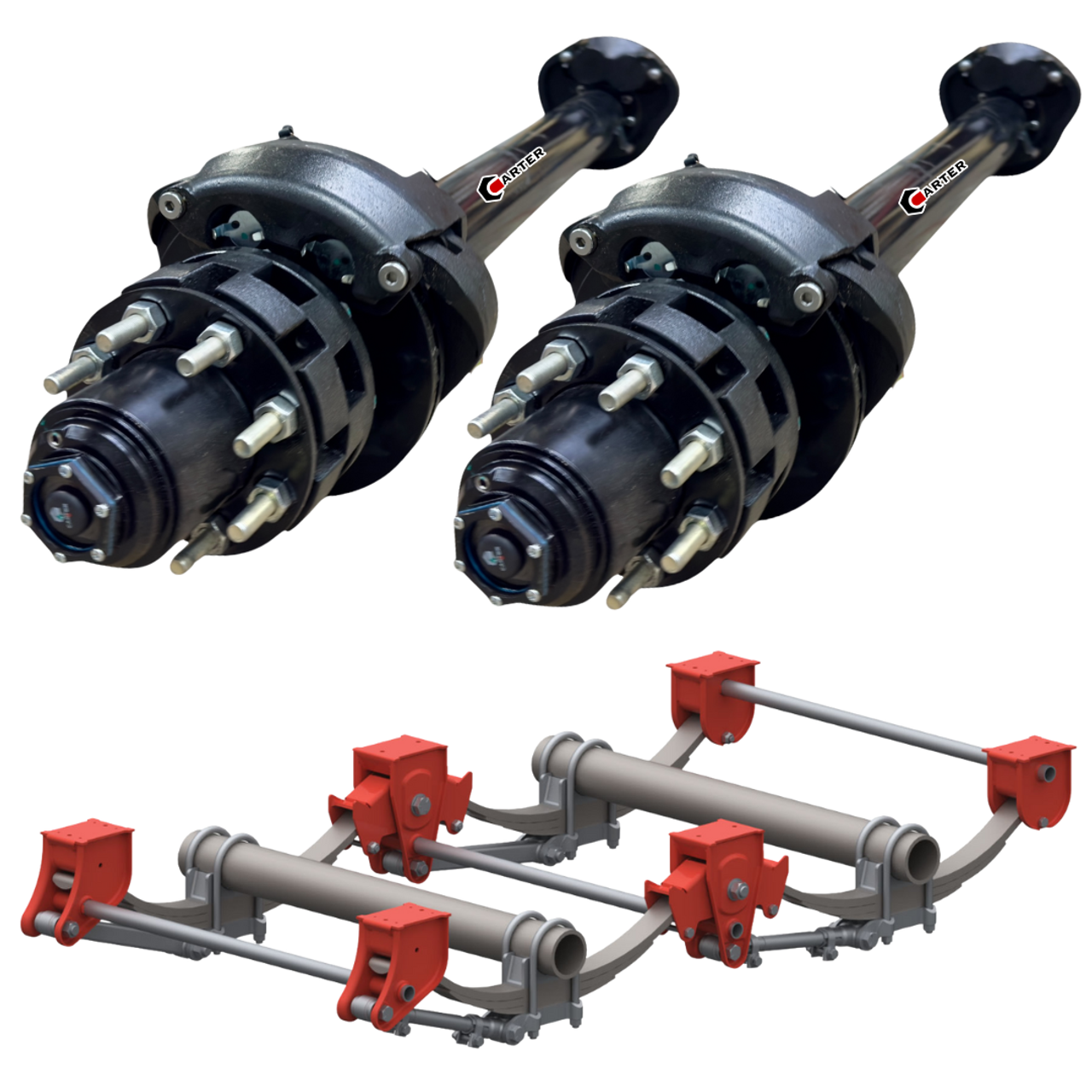 12k tandem axle kit 24k gvwr - hydrualic disc brake - dexter lippert carter 12k tandem axle kit 24k gvwr - hydrualic disc brake - dexter lippert carter