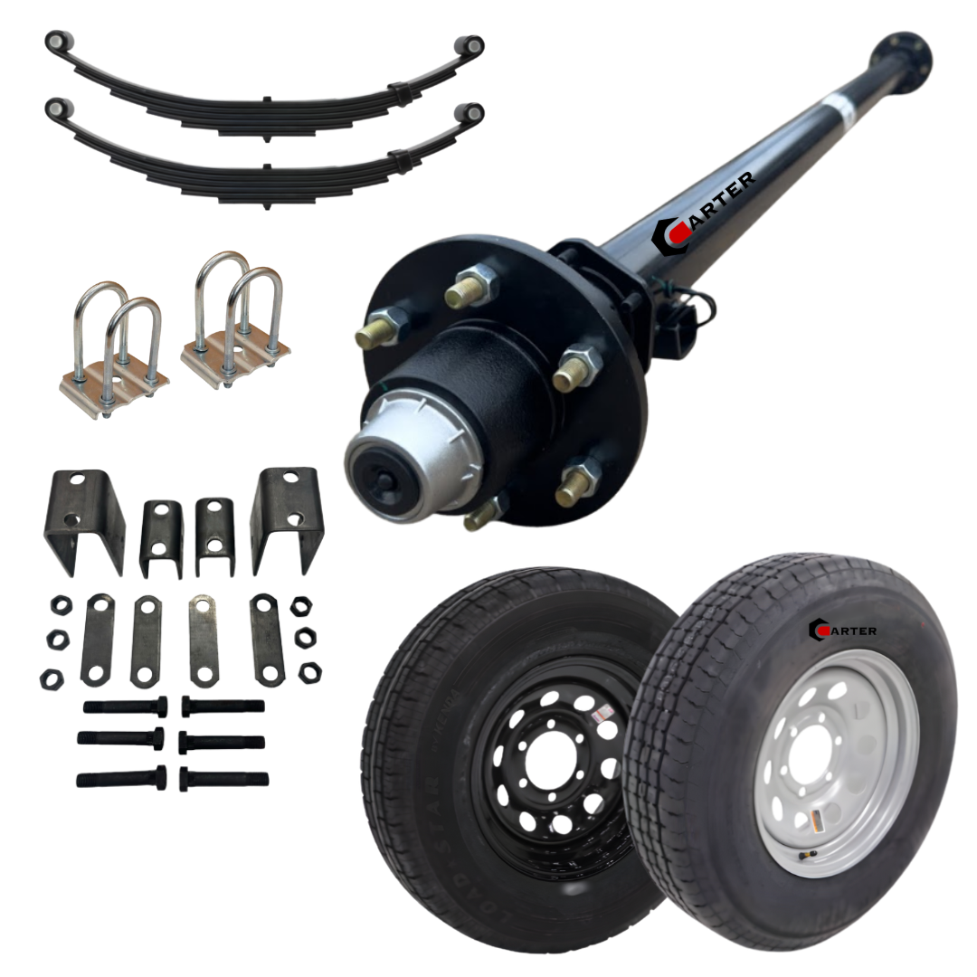 6k tandem trailer axle kit dexter axle carter lippert