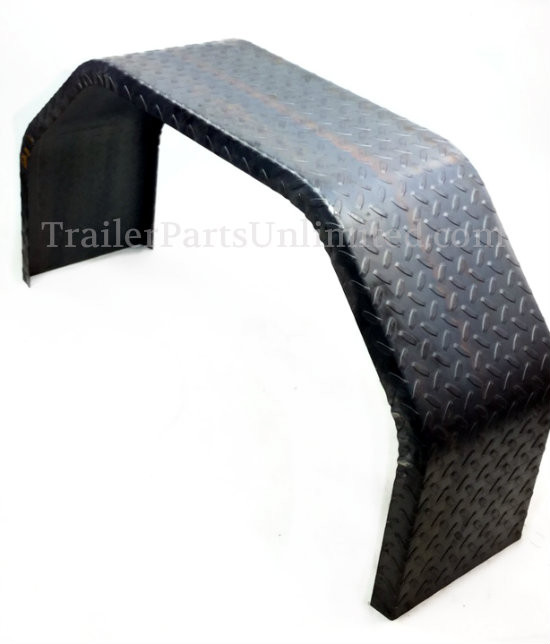 Single Axle Tread Plate Double Broke Trailer Fender 9" x 32" x 17