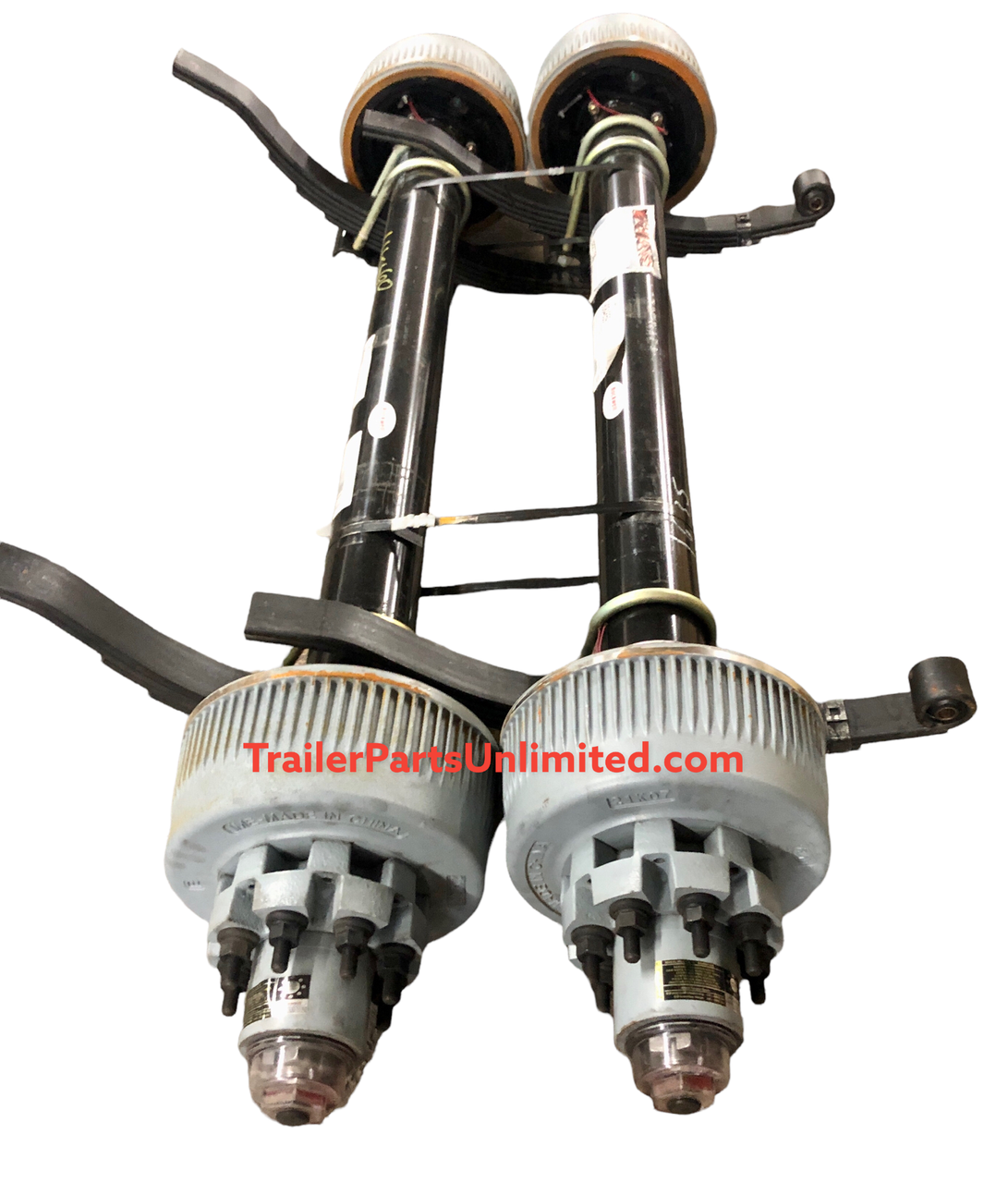 12k Rockwell American Electric Brake Axle 8x6.5" w/ Springs Oil Bath